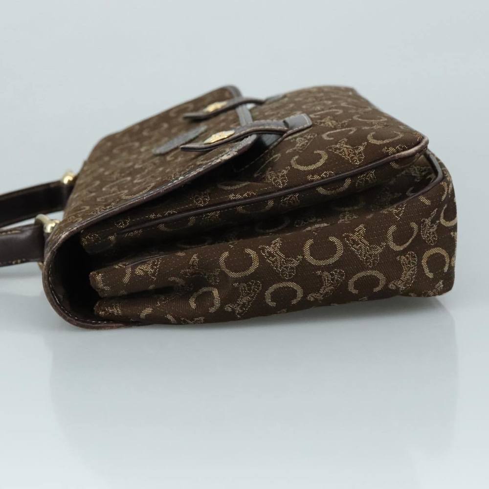 CELINE C Sulky Hand Bag Canvas Brown Auth 97779 - Picture 4 of 16